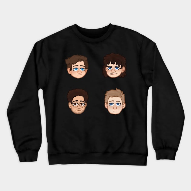 danny, kurtis, jarvis and drew full set Crewneck Sweatshirt by blue1983